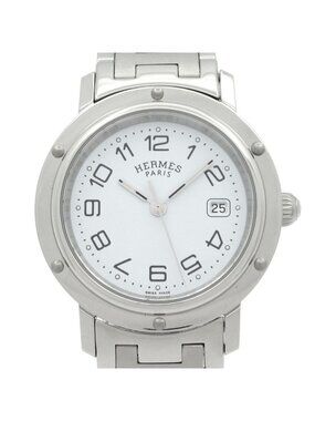 Hermes Watch Clipper White